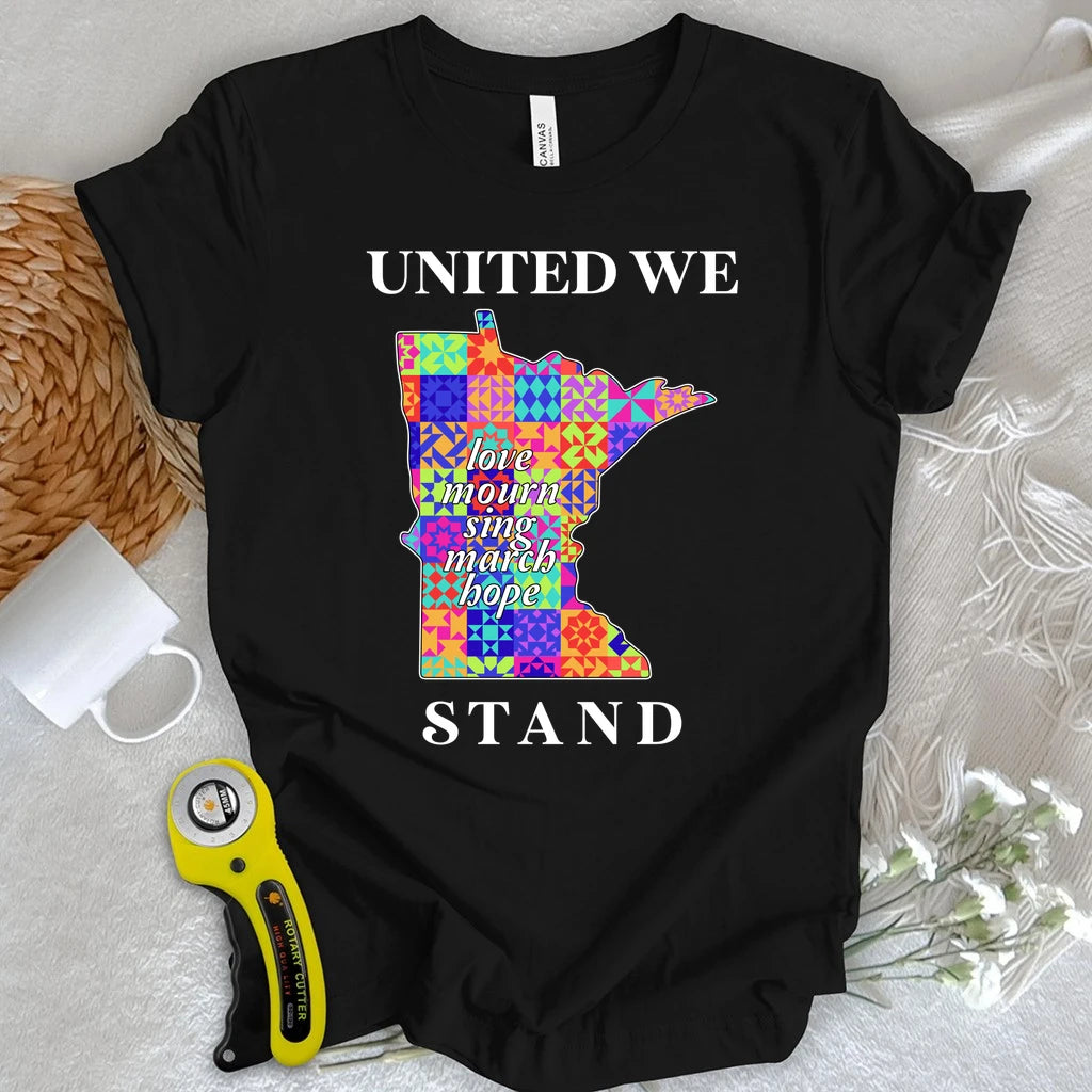 Minnesota Stitched Together Quilt T-shirt