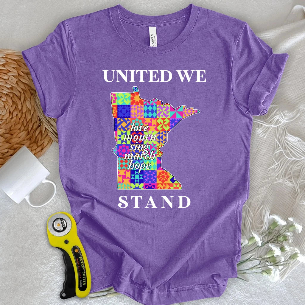 Minnesota Stitched Together Quilt T-shirt