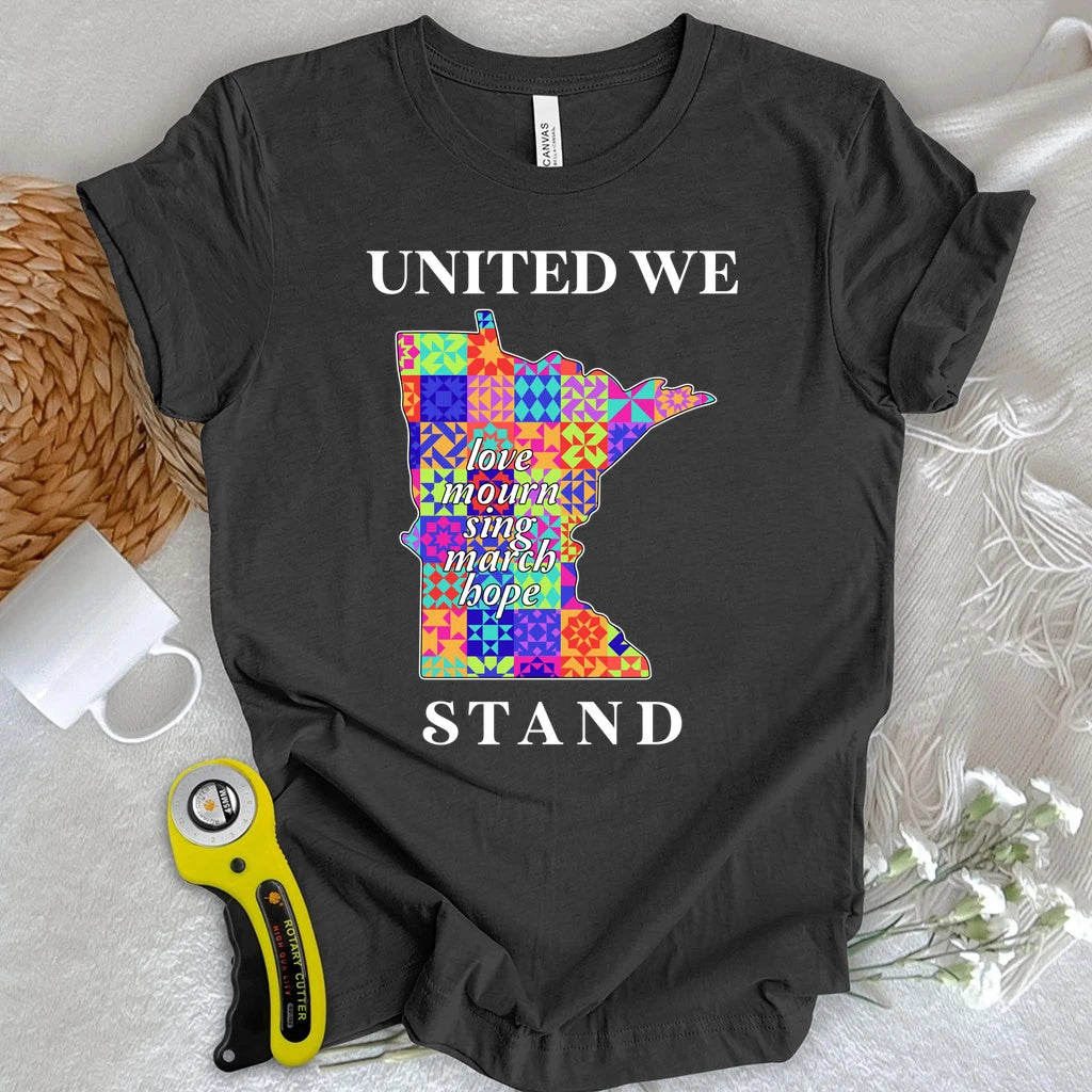 Minnesota Stitched Together Quilt T-shirt