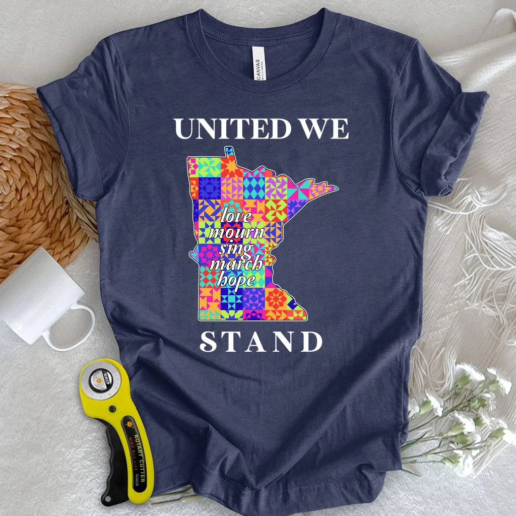 Minnesota Stitched Together Quilt T-shirt