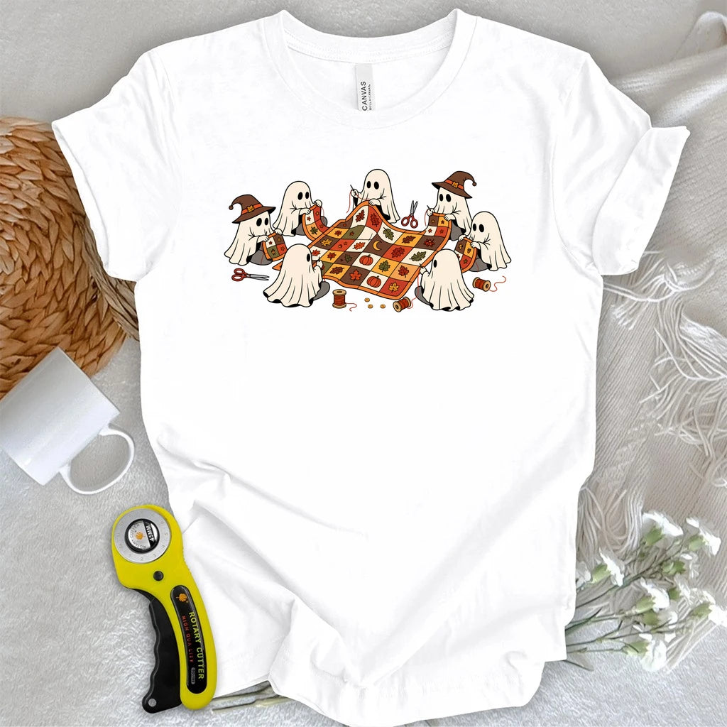 Ghostly Quilt Circle T-shirt