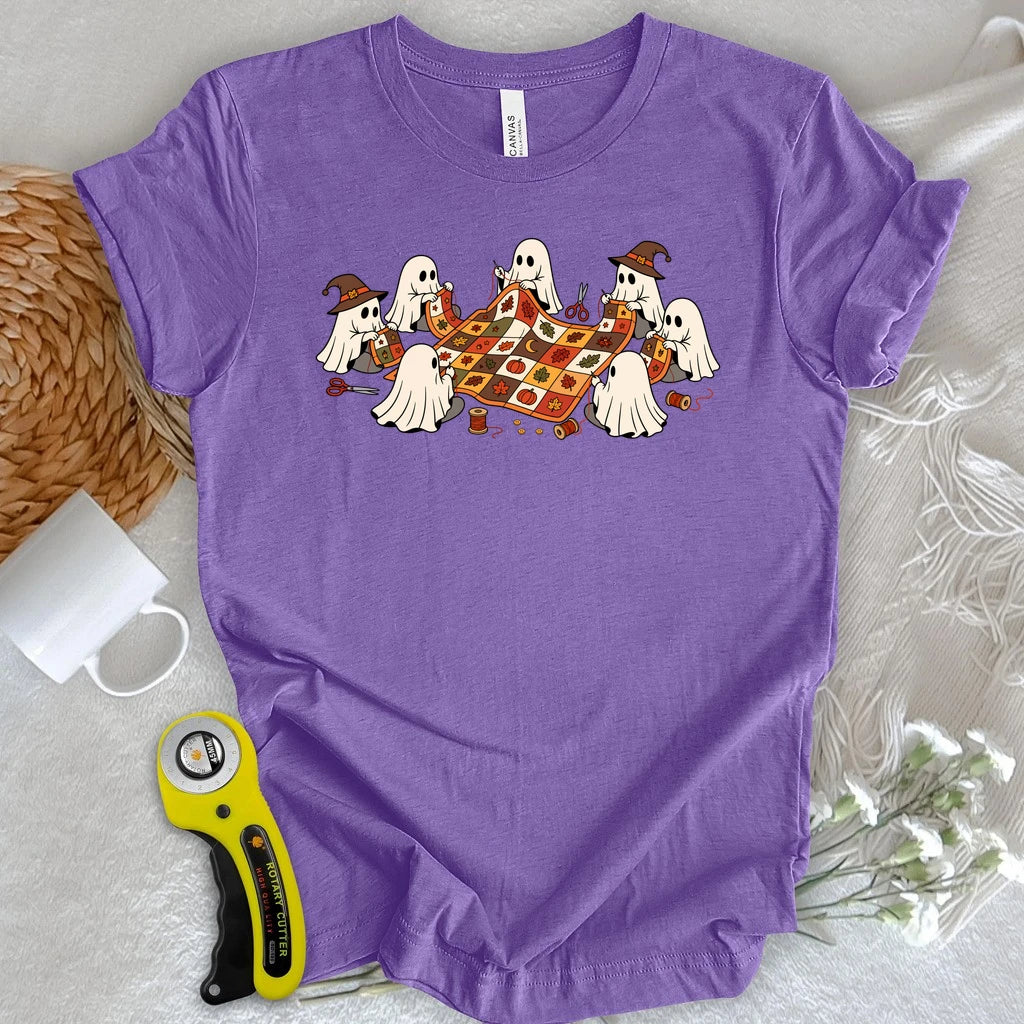 Ghostly Quilt Circle T-shirt
