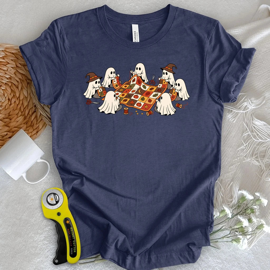 Ghostly Quilt Circle T-shirt