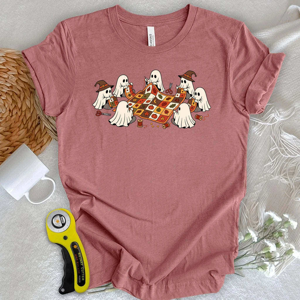 Ghostly Quilt Circle T-shirt