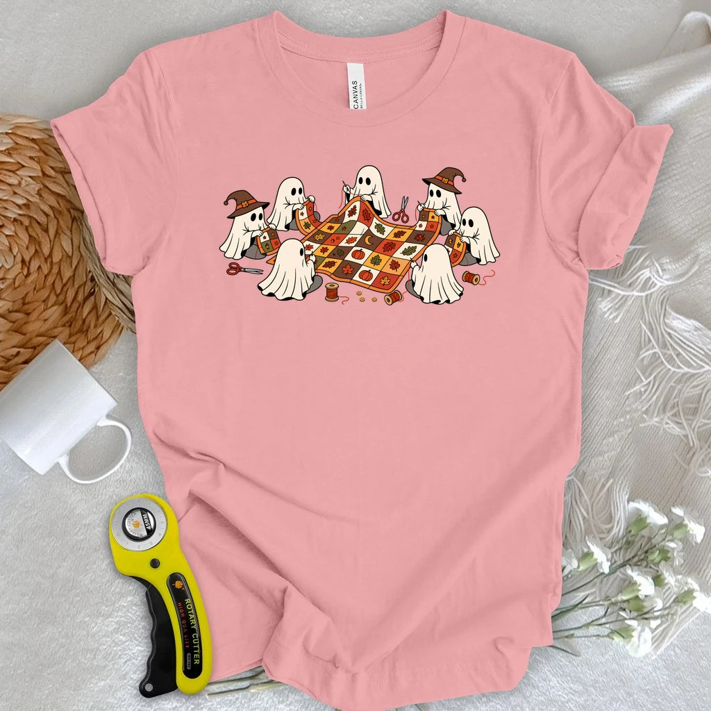 Ghostly Quilt Circle T-shirt