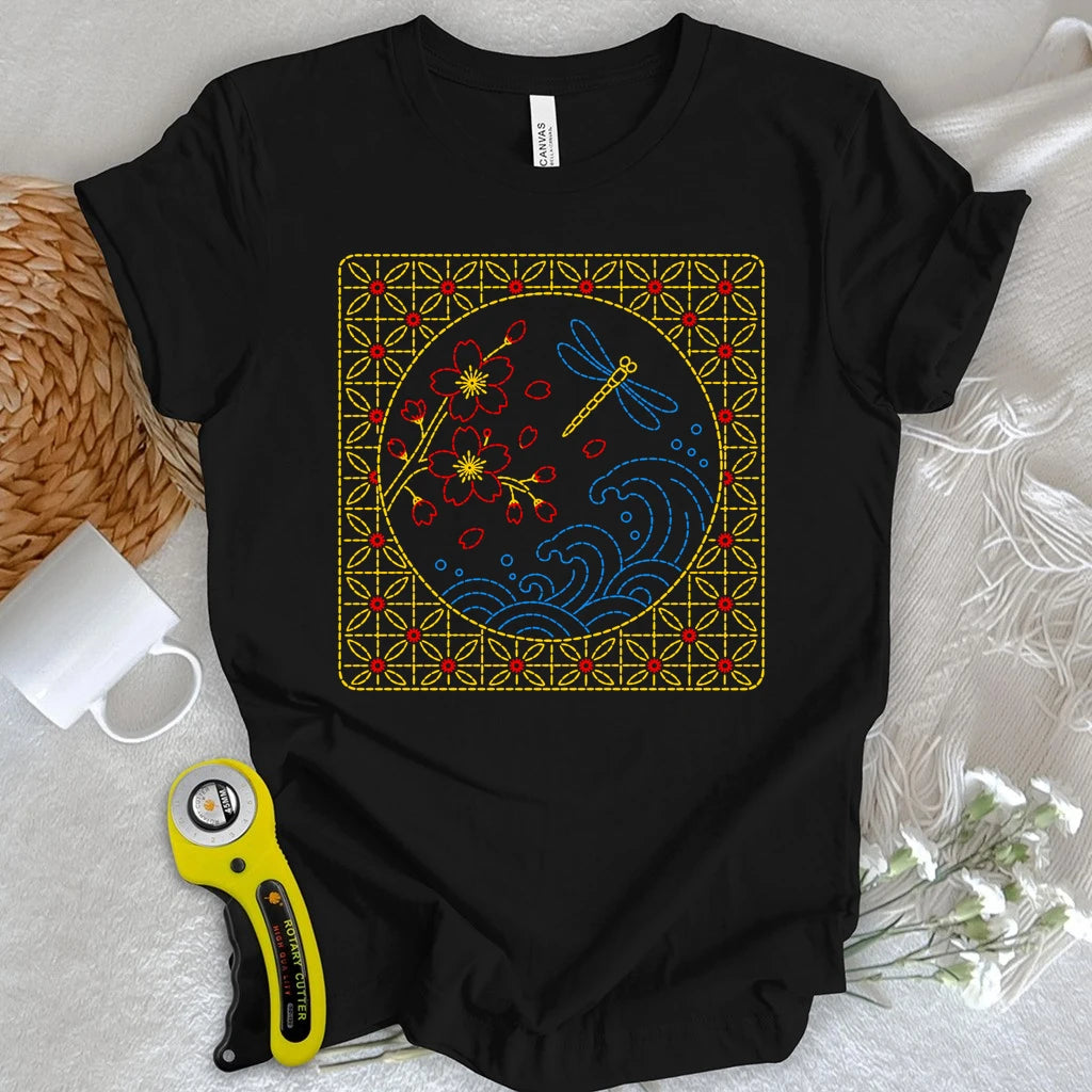 Japan Sashiko Art T-shirt