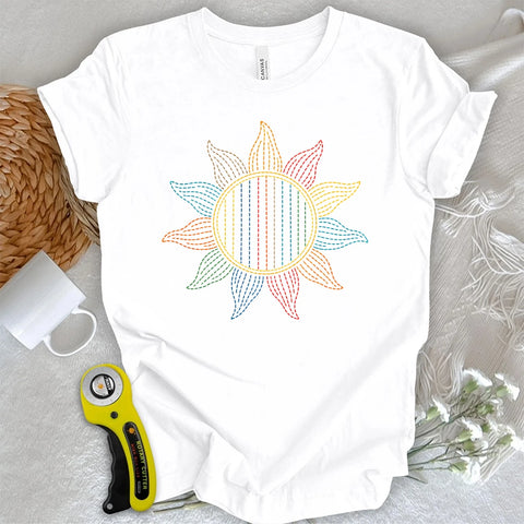 T-shirt Il sole sashiko