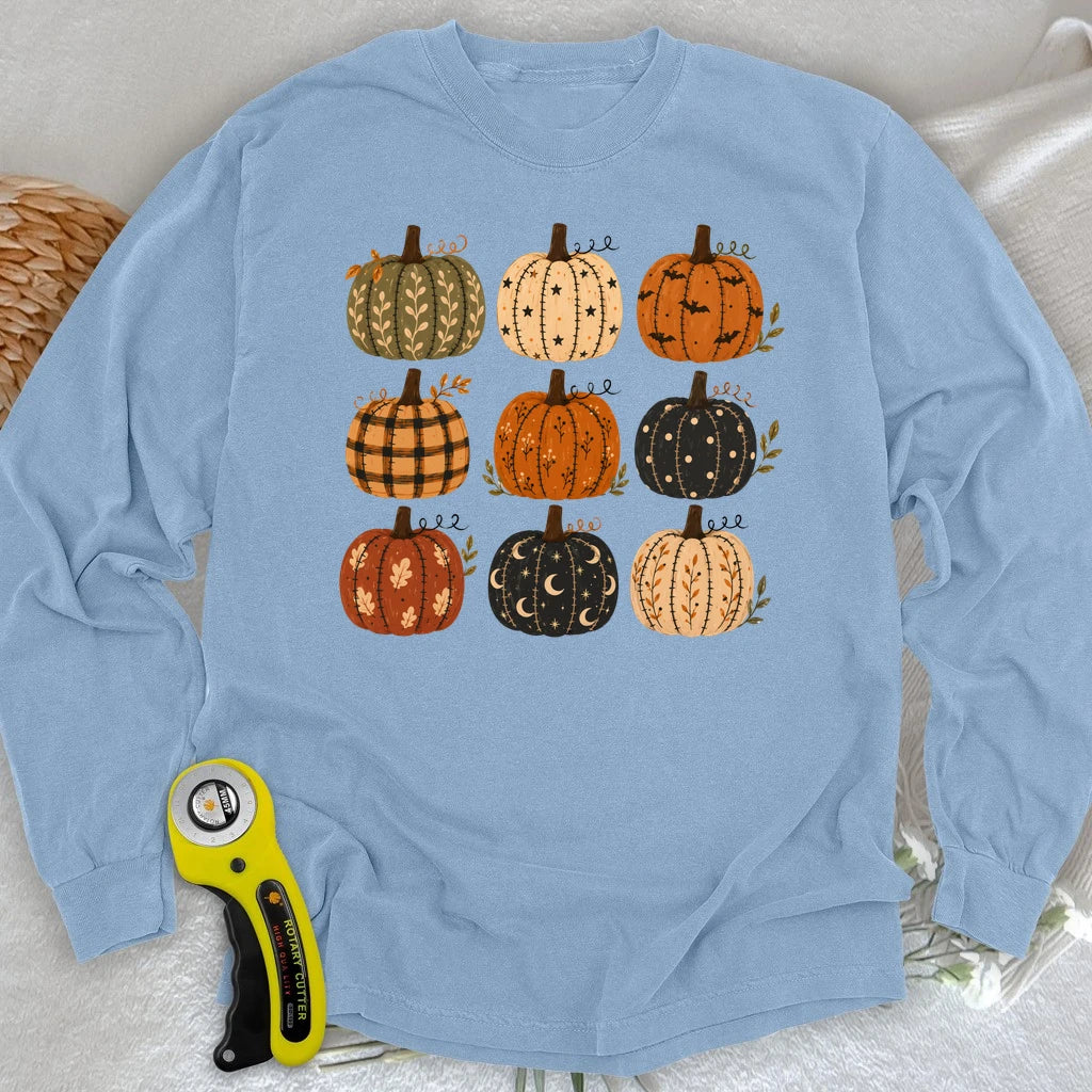 Fabric Lover’s Pumpkin Patch Long Sleeve T-shirt