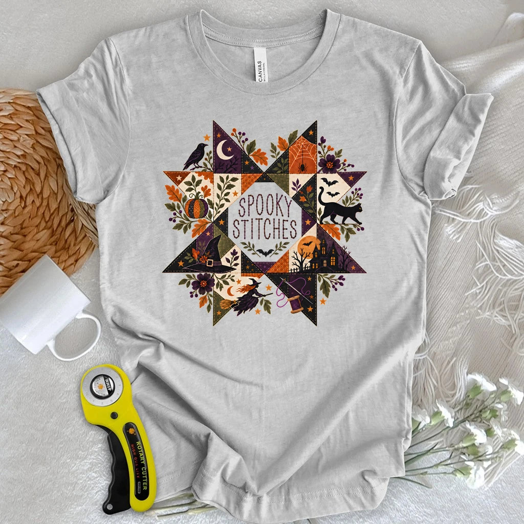 Halloween Bloom Quilt T-shirt