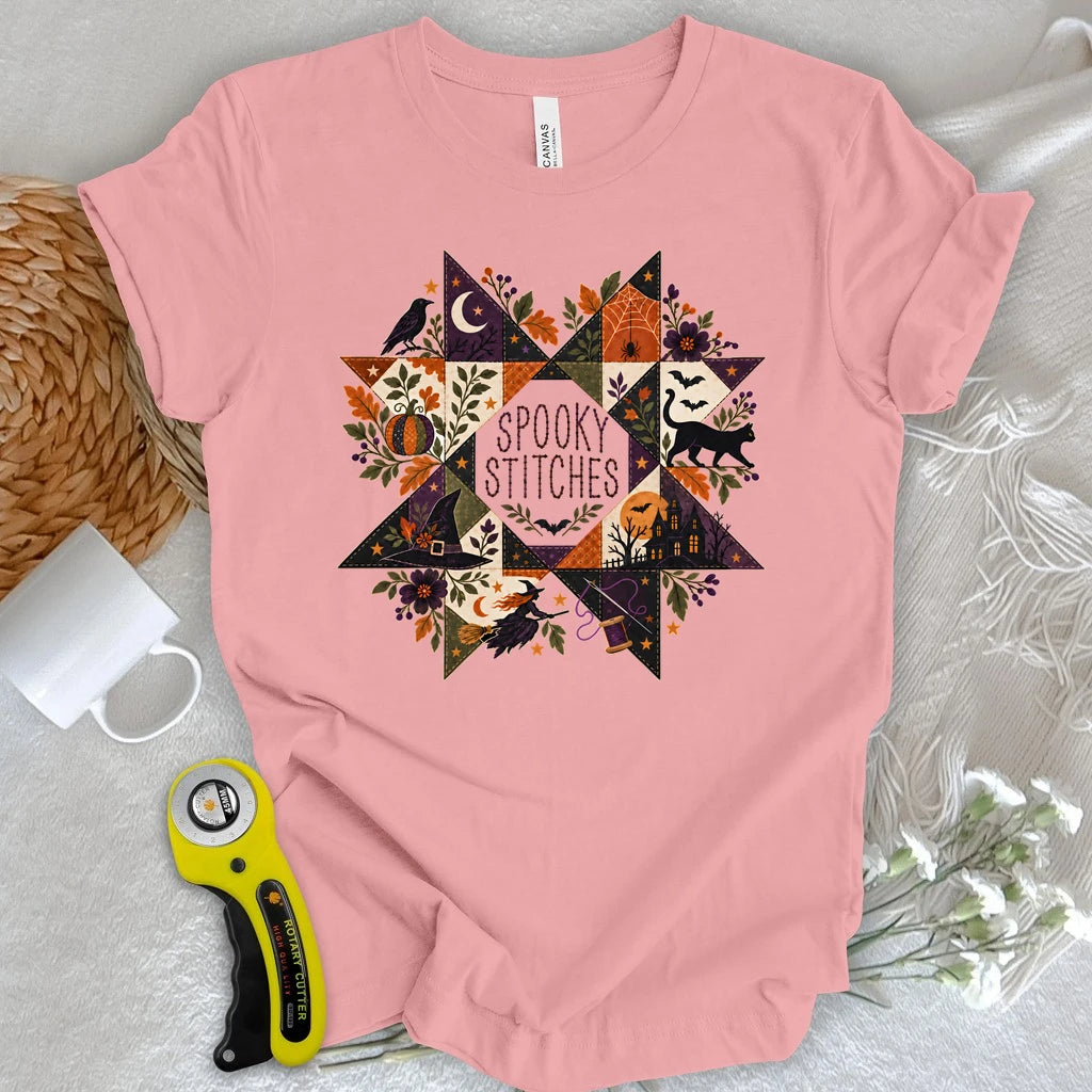 Halloween Bloom Quilt T-shirt