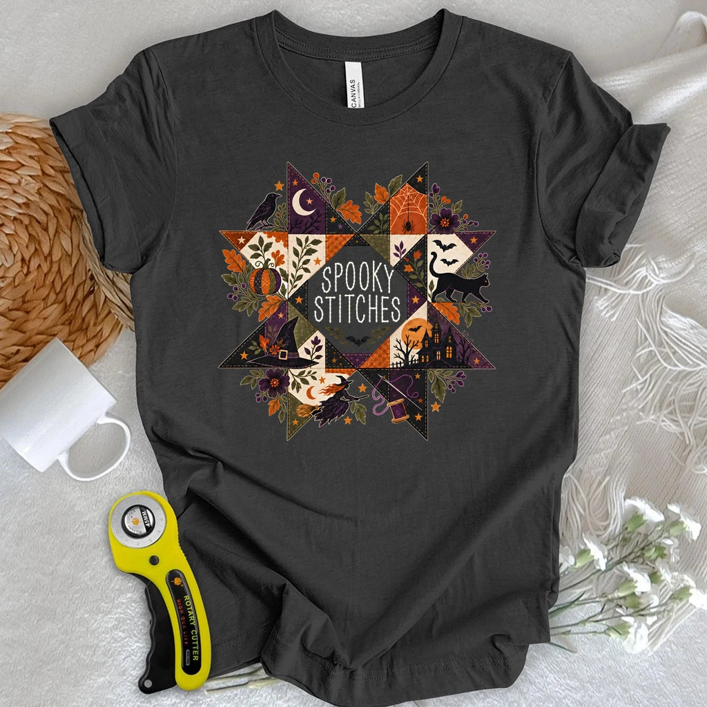 Halloween Bloom Quilt T-shirt