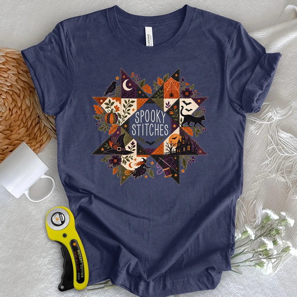 Halloween Bloom Quilt T-shirt