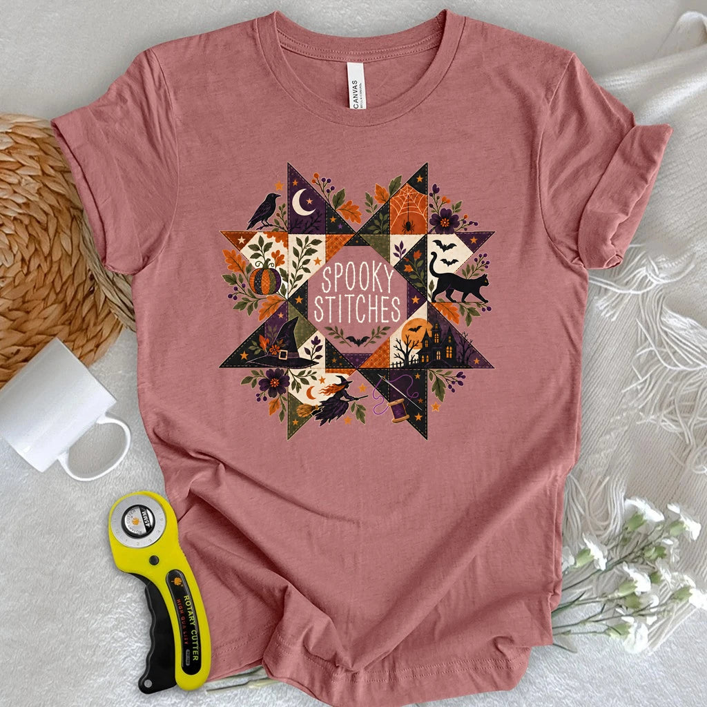 Halloween Bloom Quilt T-shirt
