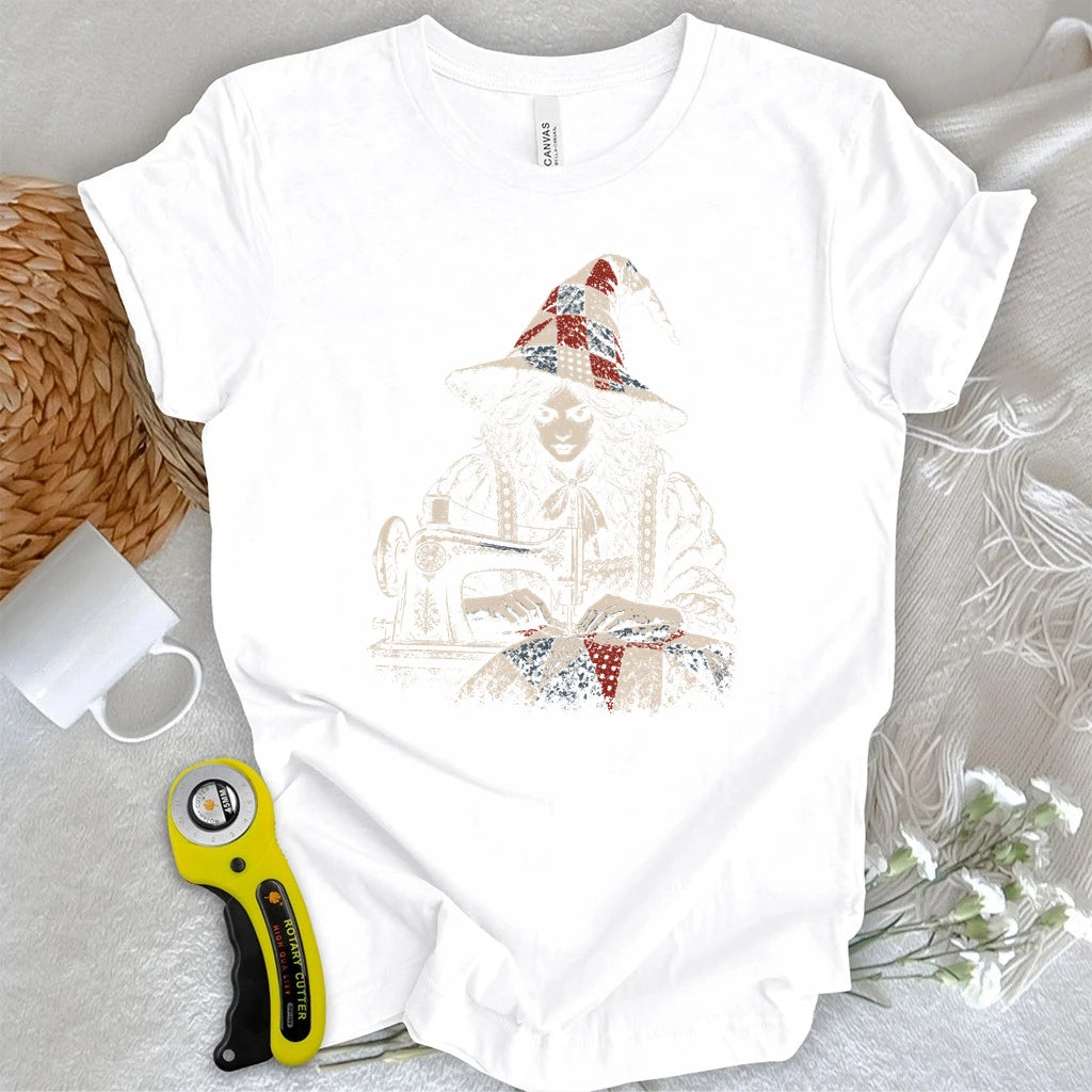 Midnight Quilt Witch T-shirt