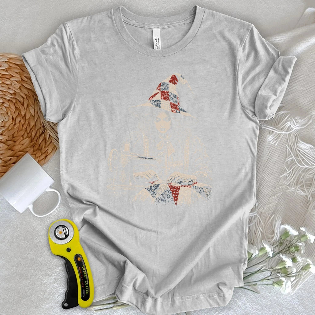 Midnight Quilt Witch T-shirt