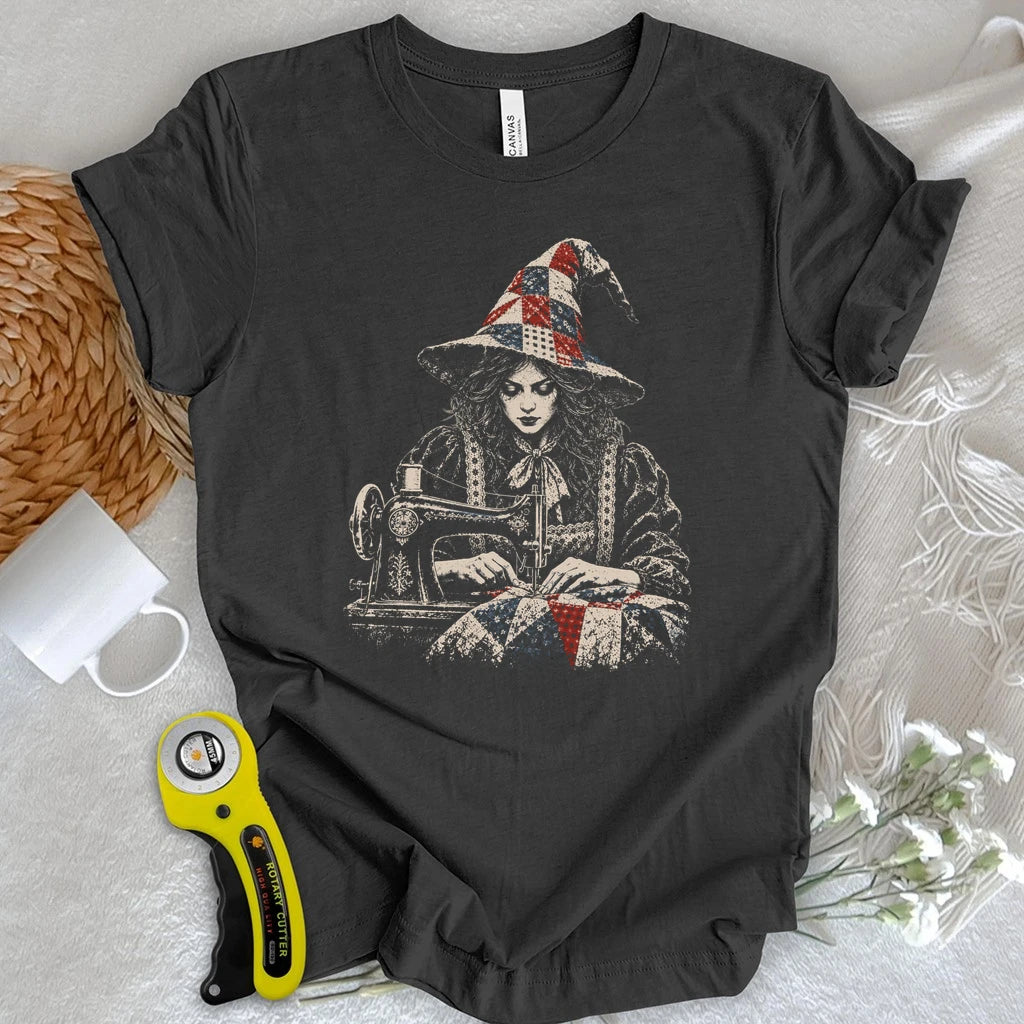 Midnight Quilt Witch T-shirt