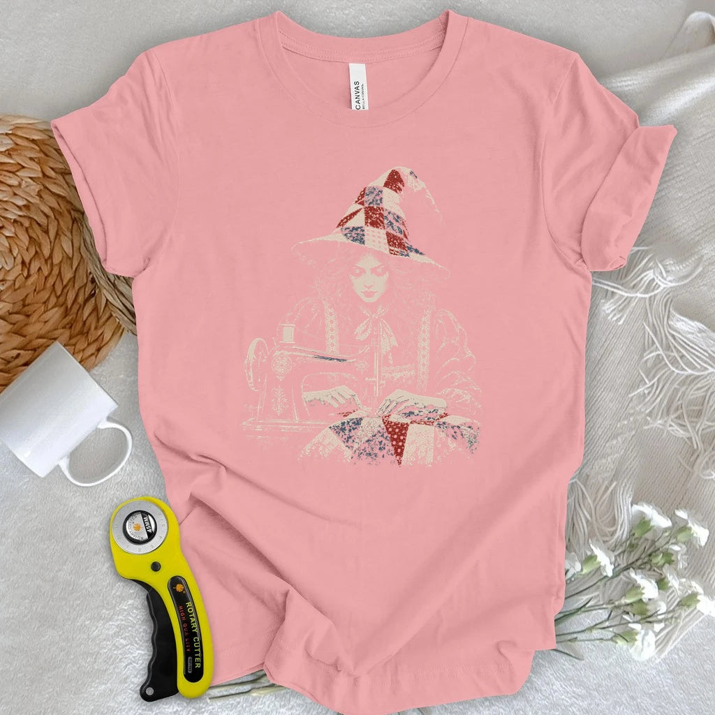 Midnight Quilt Witch T-shirt