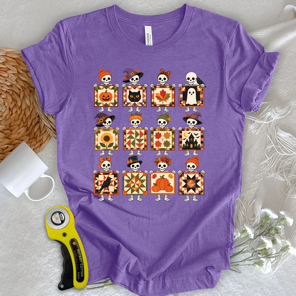 Skeleton Quilt Society T-shirt