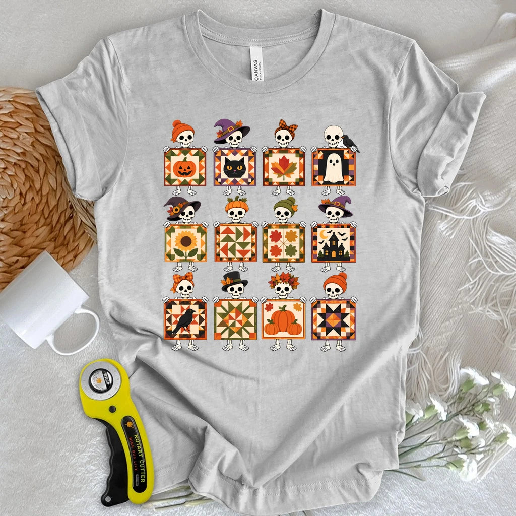 Skeleton Quilt Society T-shirt