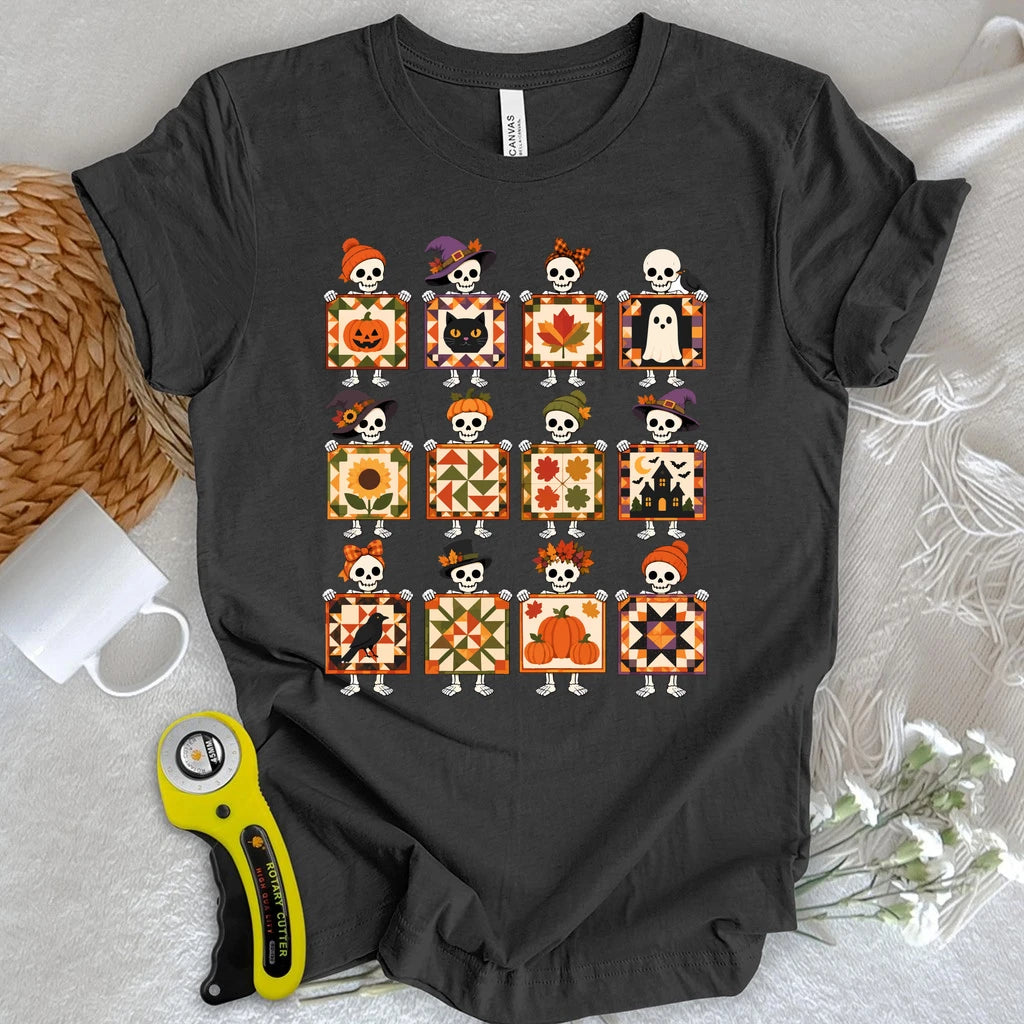Skeleton Quilt Society T-shirt