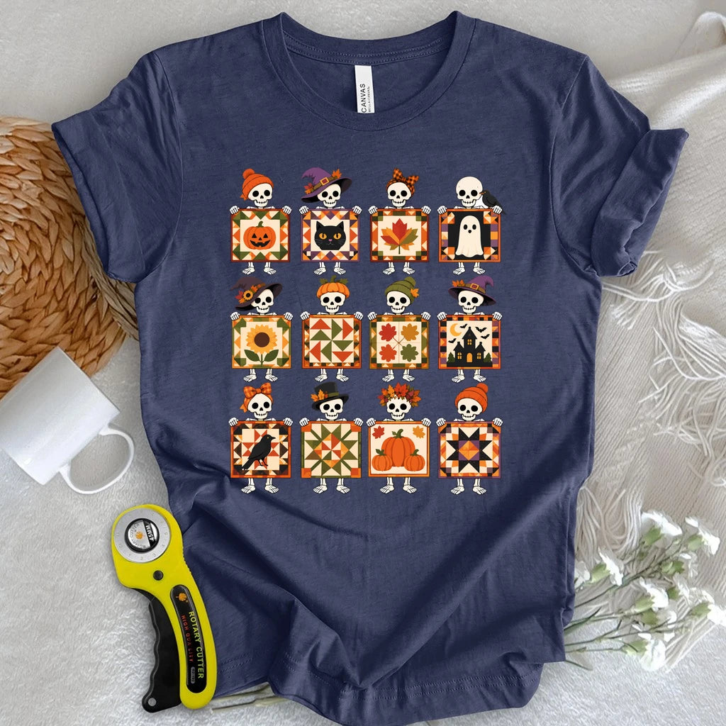 Skeleton Quilt Society T-shirt