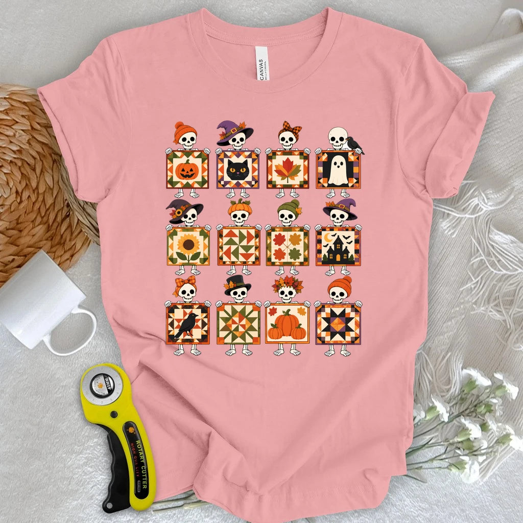 Skeleton Quilt Society T-shirt