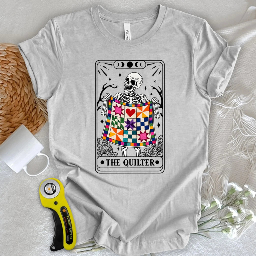 Skeleton Quilter Tarot T-shirt