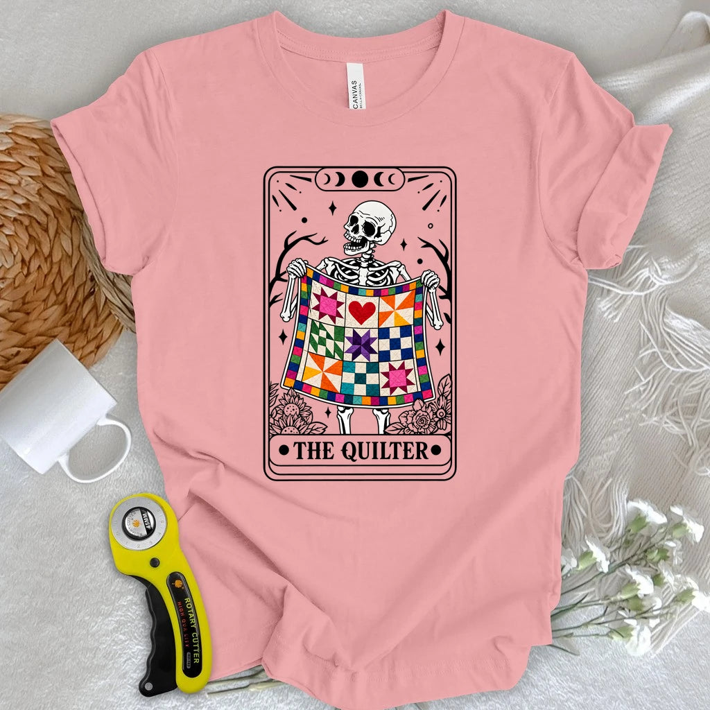 Skeleton Quilter Tarot T-shirt