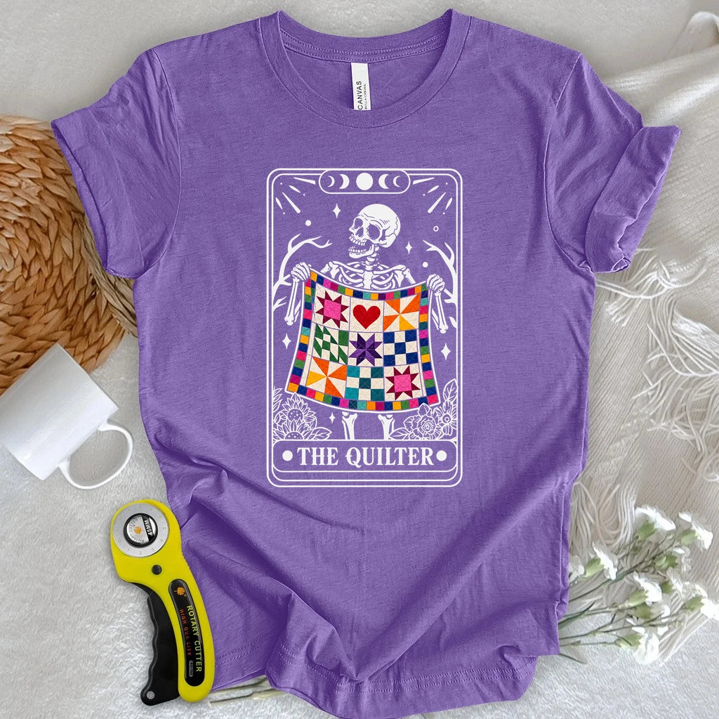 Skeleton Quilter Tarot T-shirt