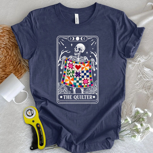 Skeleton Quilter Tarot T-shirt