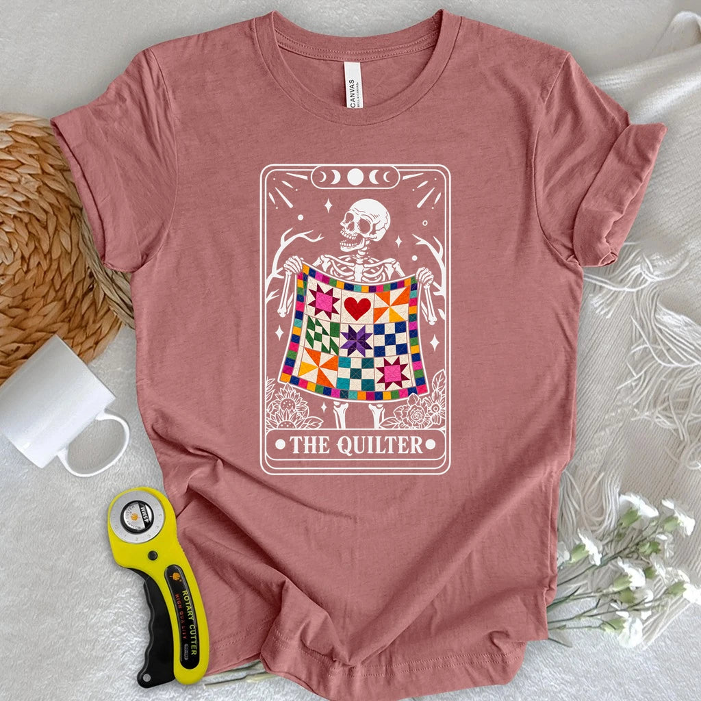 Skeleton Quilter Tarot T-shirt