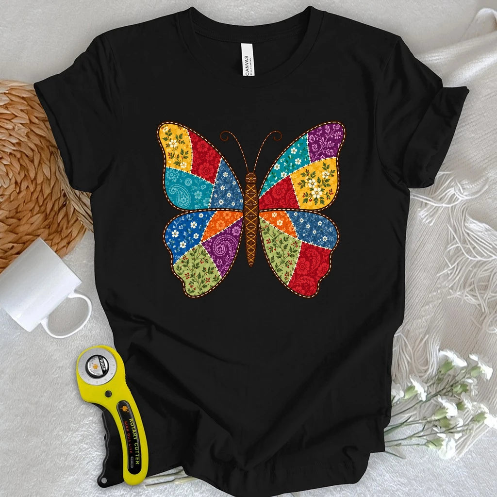 Coat of Many Colors Butterfly T-shirt