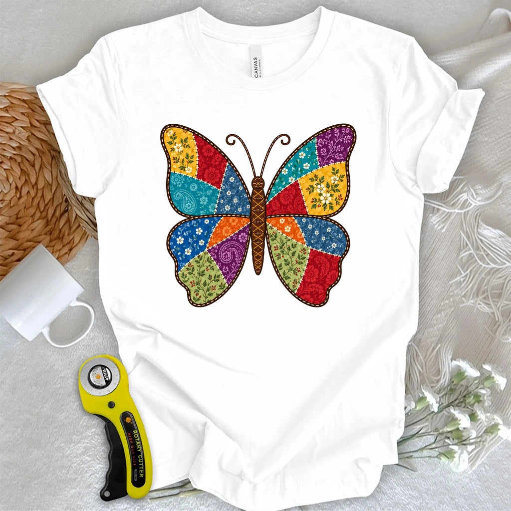 Coat of Many Colors Butterfly T-shirt