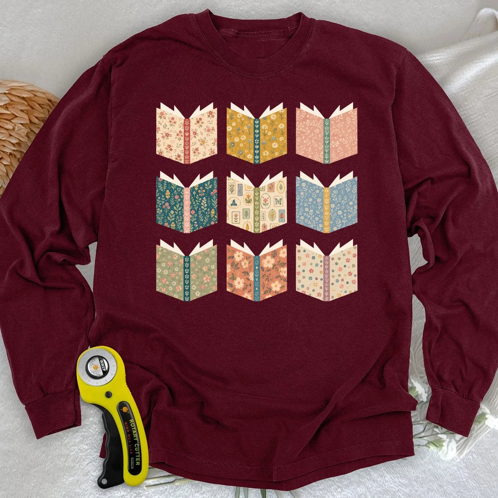Patchwork Storybooks Long Sleeve T-shirt
