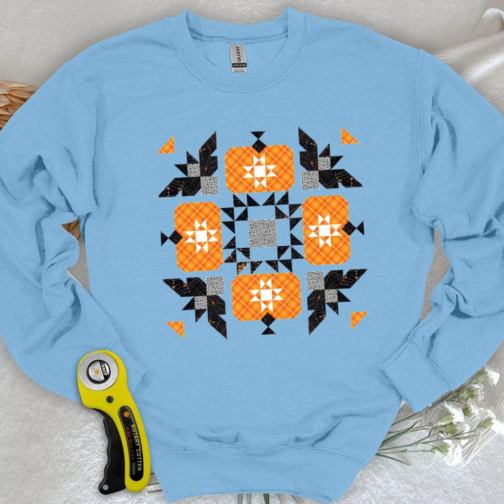 Halloween Patchwork Quilt Sweatshirt
