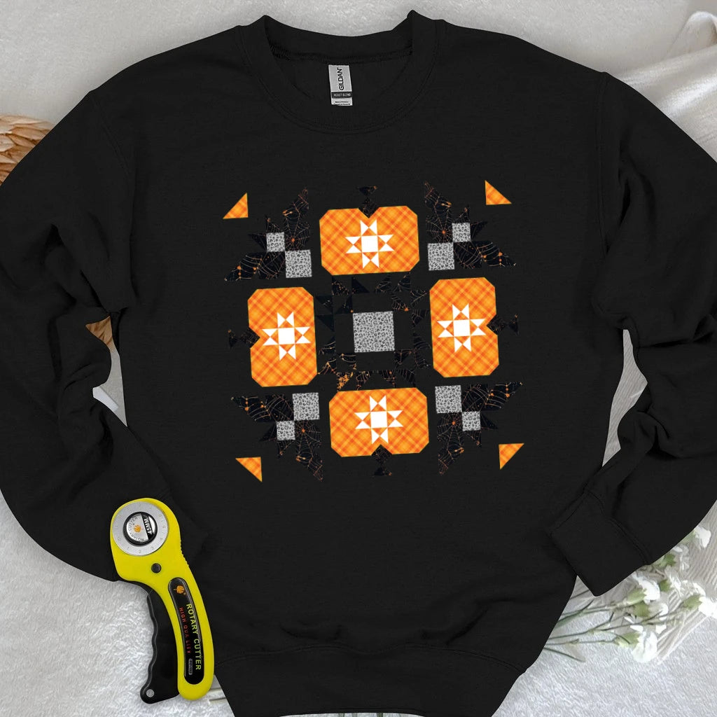 Halloween Patchwork Quilt Sweatshirt