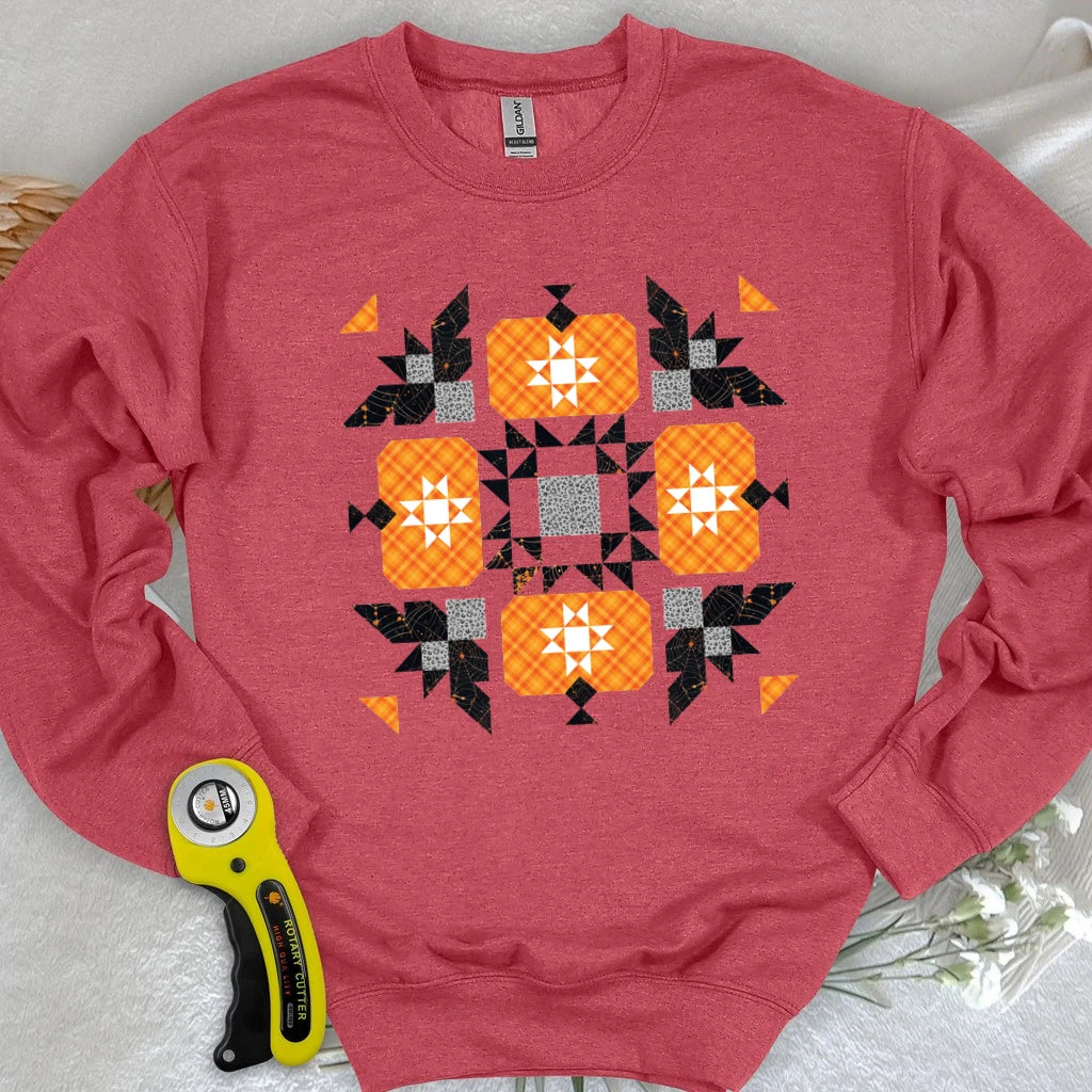 Halloween Patchwork Quilt Sweatshirt