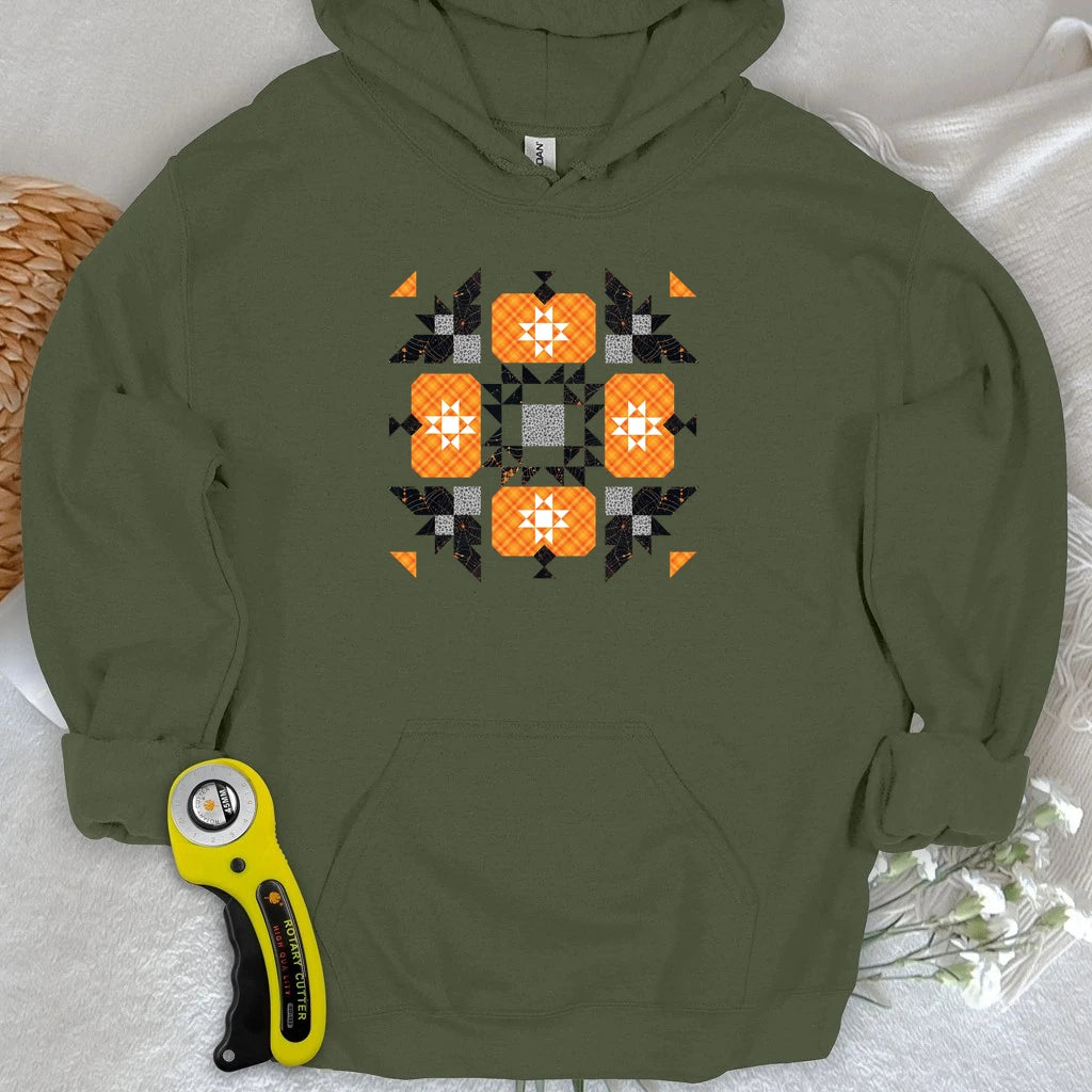 Halloween Patchwork Quilt Hoodie