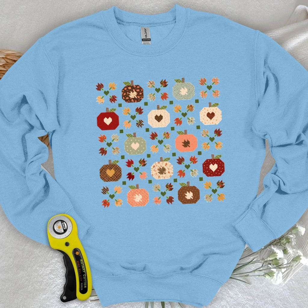 Autumn Patchwork Quilt Sweatshirt