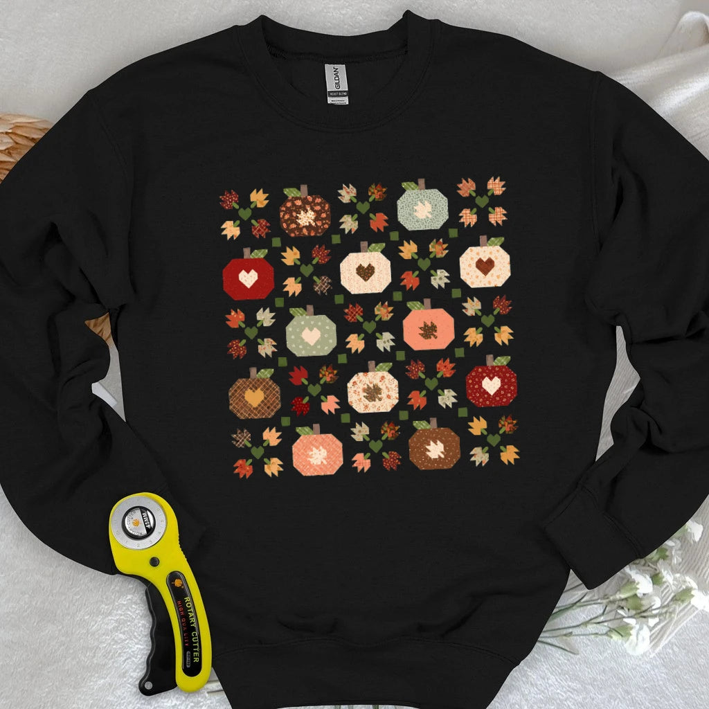 Autumn Patchwork Quilt Sweatshirt