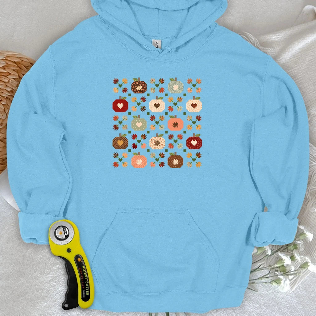 Autumn Patchwork Quilt Hoodie