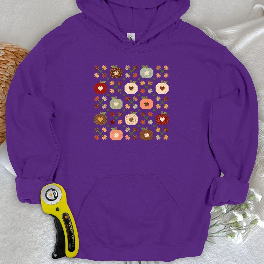 Autumn Patchwork Quilt Hoodie
