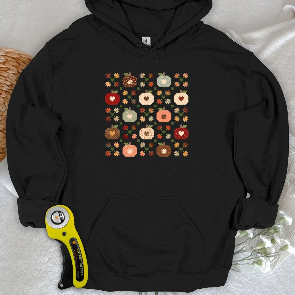 Autumn Patchwork Quilt Hoodie
