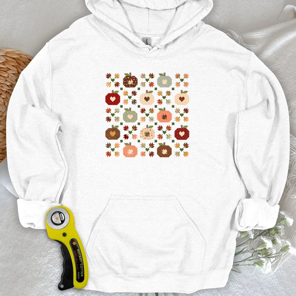 Autumn Patchwork Quilt Hoodie