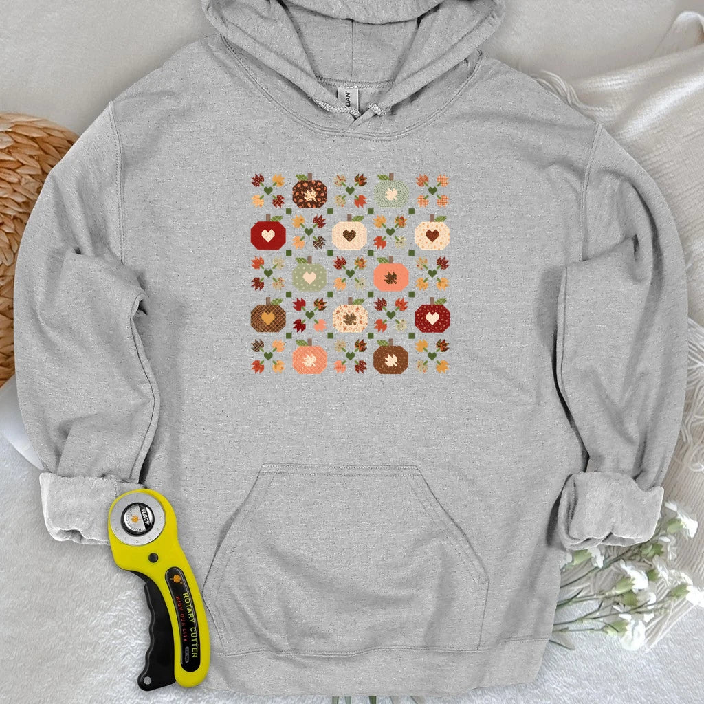 Autumn Patchwork Quilt Hoodie