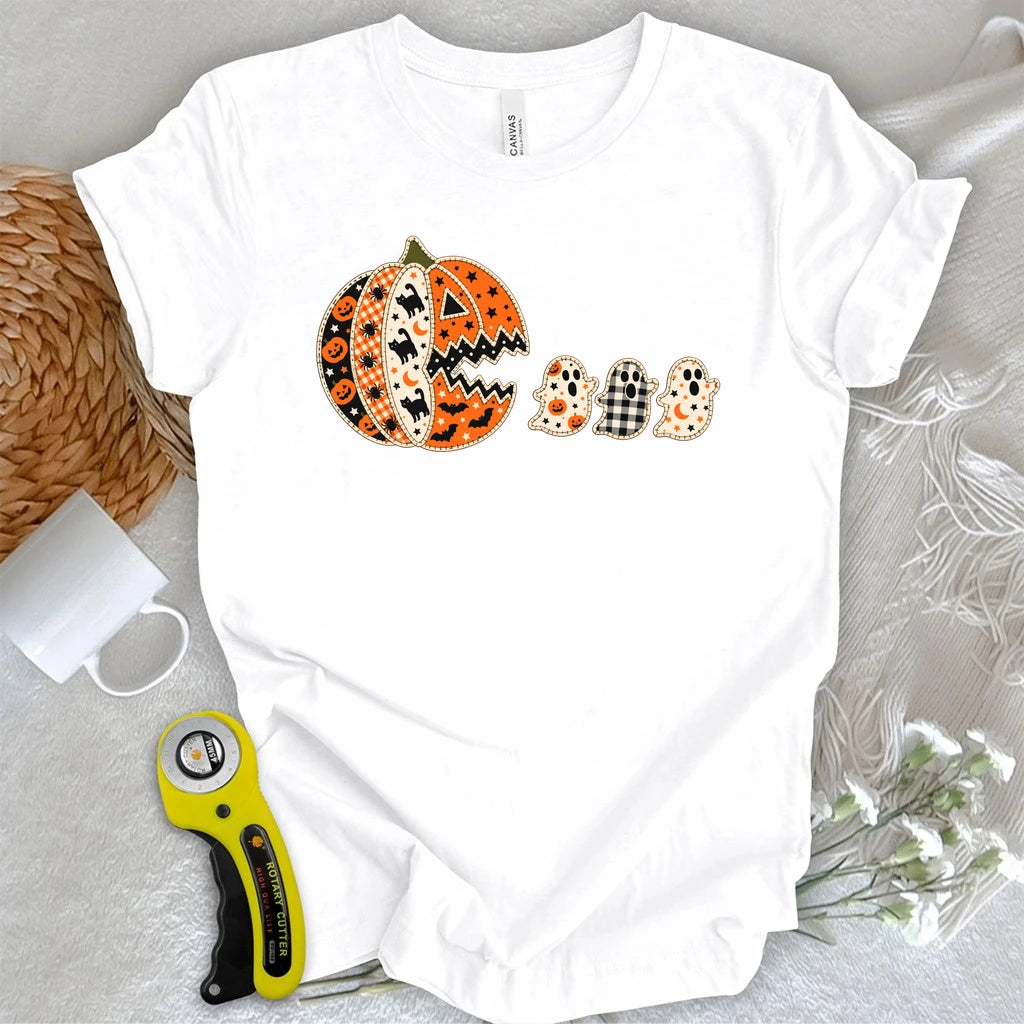 Patchwork Pumpkin Chase T-shirt