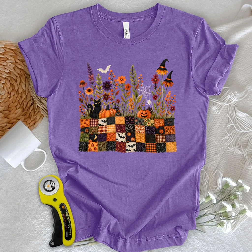 Halloween Patchwork Garden T-shirt