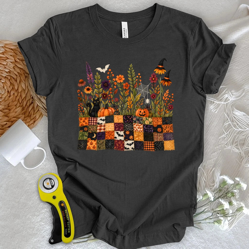 Halloween Patchwork Garden T-shirt