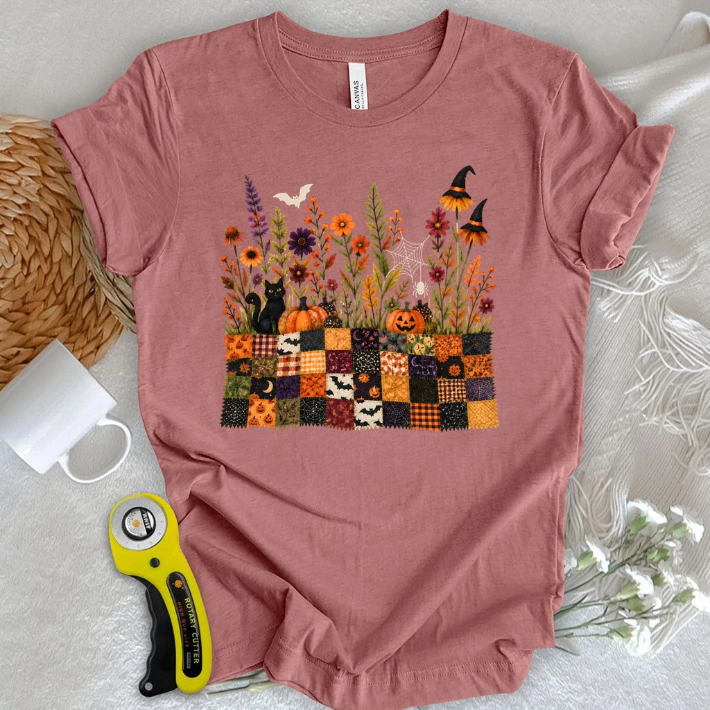 Halloween Patchwork Garden T-shirt