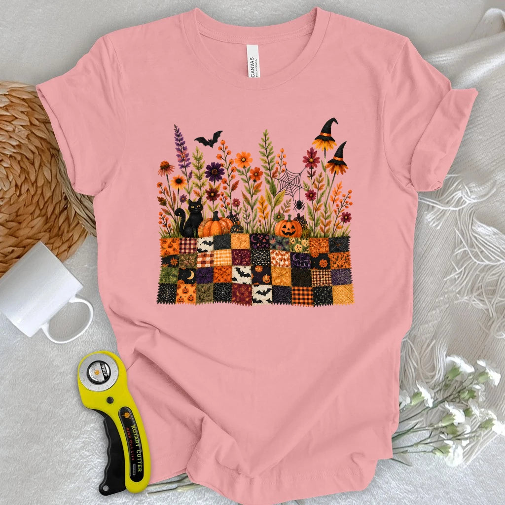 Halloween Patchwork Garden T-shirt